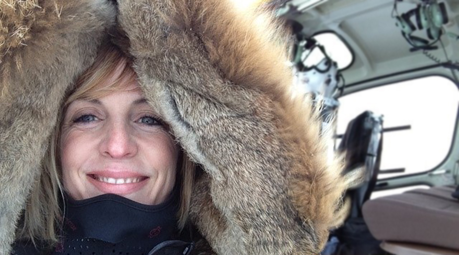 Title illustration: on location in Arctic attire.